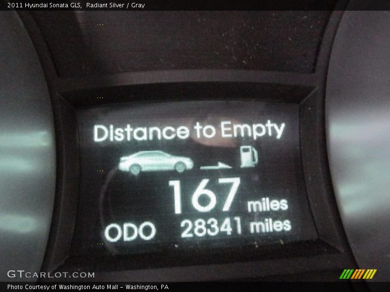 Radiant Silver / Gray 2011 Hyundai Sonata GLS