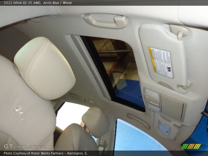 Arctic Blue / Wheat 2011 Infiniti EX 35 AWD