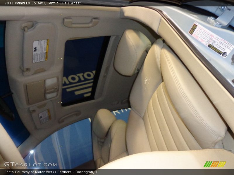 Arctic Blue / Wheat 2011 Infiniti EX 35 AWD