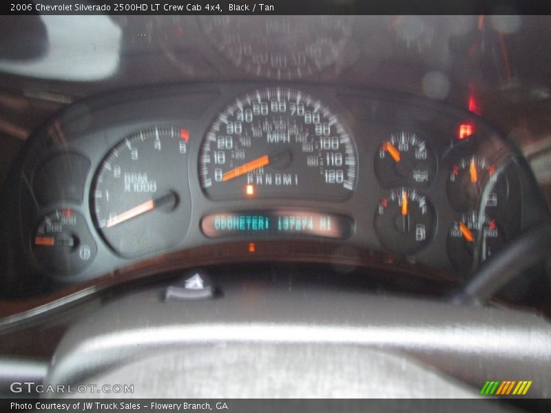 Black / Tan 2006 Chevrolet Silverado 2500HD LT Crew Cab 4x4