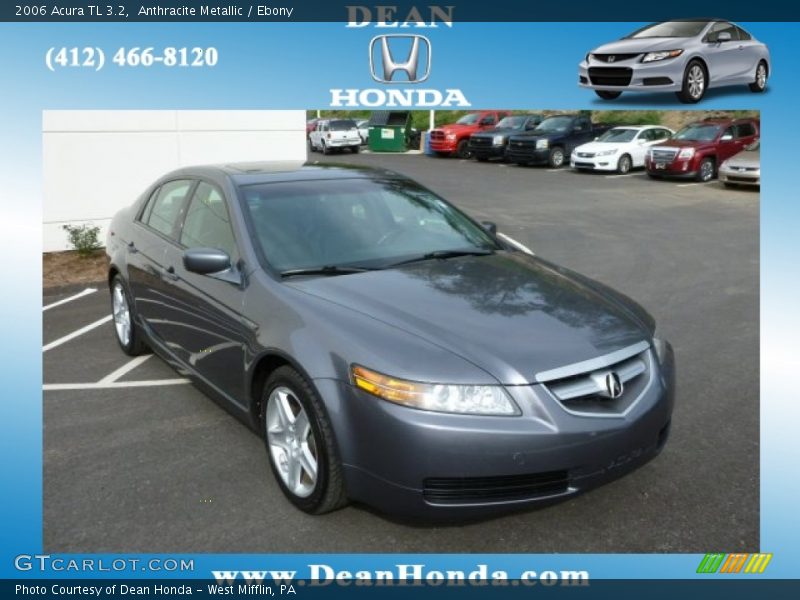 Anthracite Metallic / Ebony 2006 Acura TL 3.2