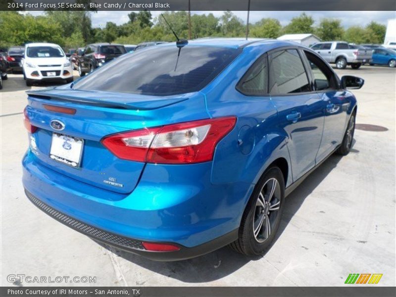 Blue Candy / Charcoal Black 2014 Ford Focus SE Sedan