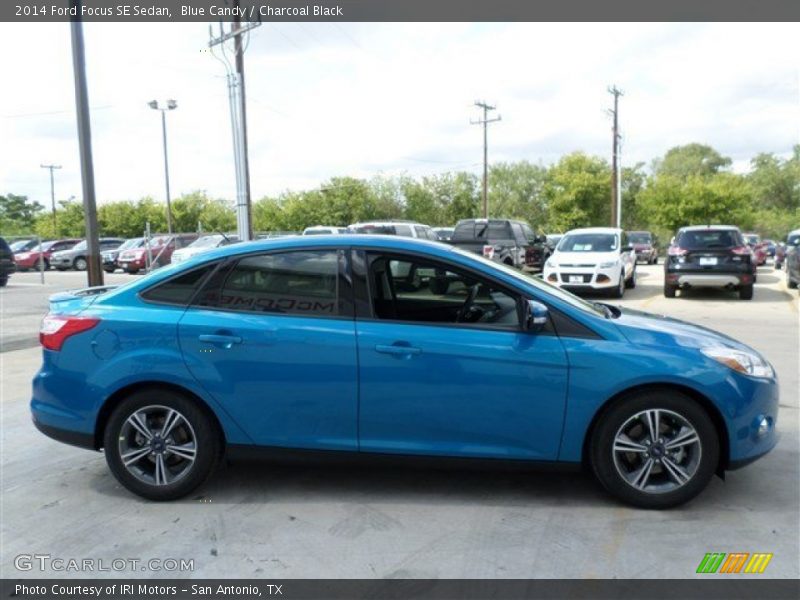 Blue Candy / Charcoal Black 2014 Ford Focus SE Sedan