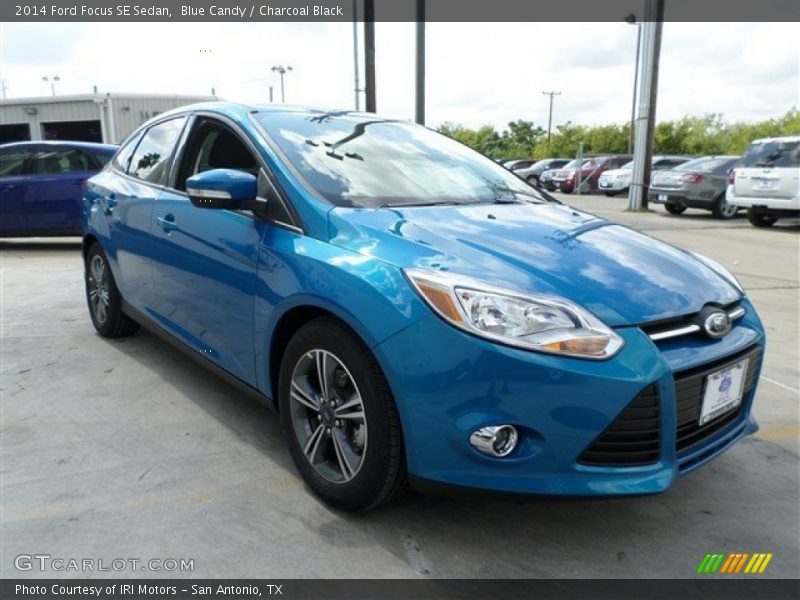 Blue Candy / Charcoal Black 2014 Ford Focus SE Sedan