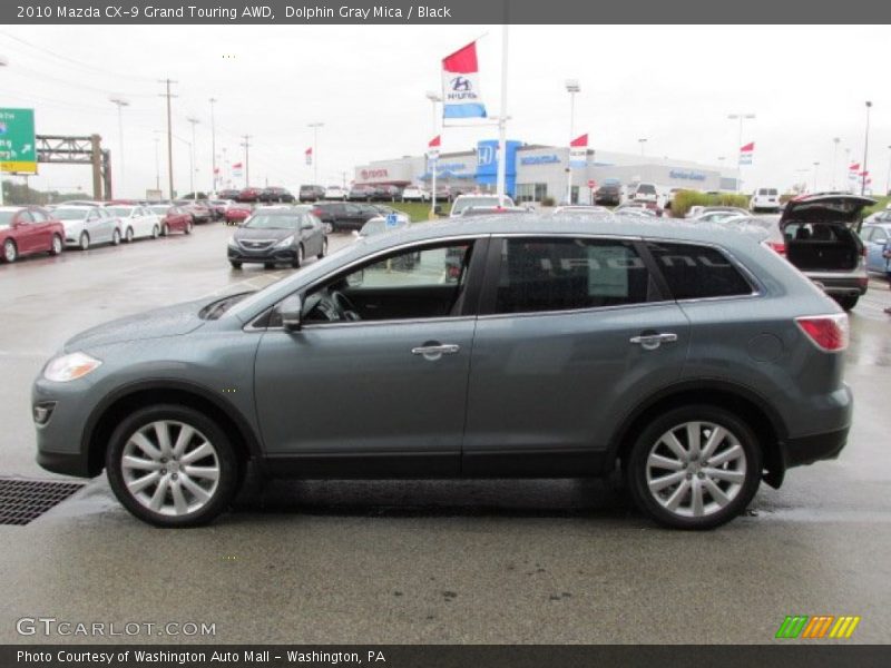 Dolphin Gray Mica / Black 2010 Mazda CX-9 Grand Touring AWD