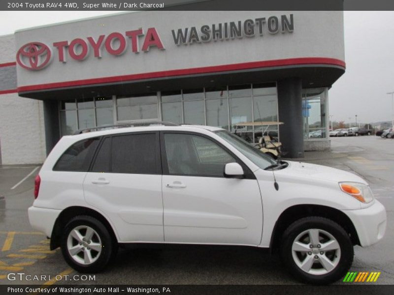Super White / Dark Charcoal 2004 Toyota RAV4 4WD