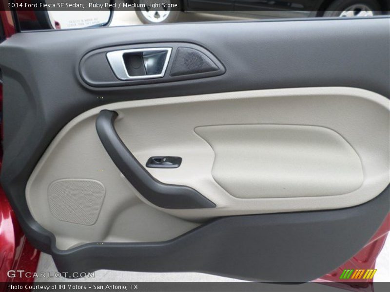 Ruby Red / Medium Light Stone 2014 Ford Fiesta SE Sedan