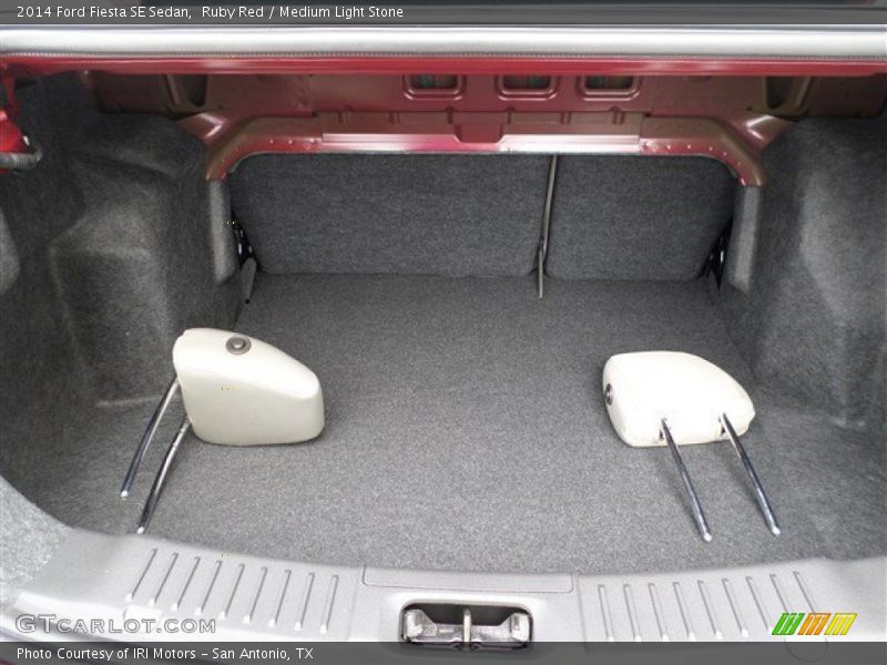 Ruby Red / Medium Light Stone 2014 Ford Fiesta SE Sedan