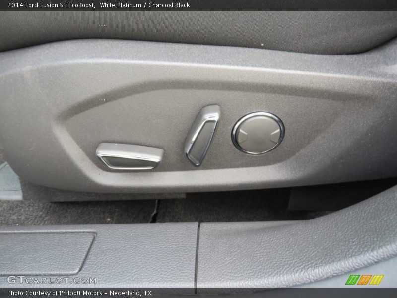 White Platinum / Charcoal Black 2014 Ford Fusion SE EcoBoost