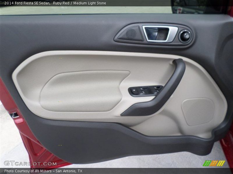 Ruby Red / Medium Light Stone 2014 Ford Fiesta SE Sedan