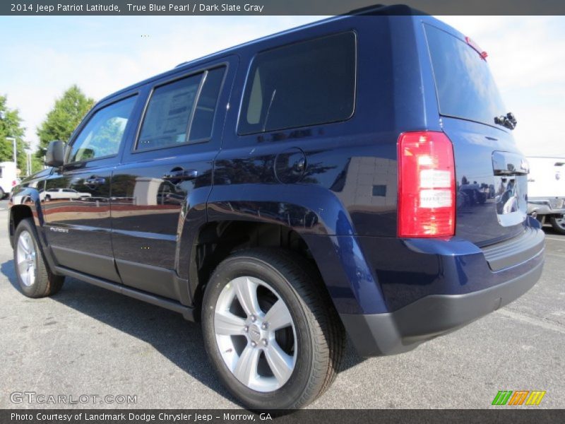 True Blue Pearl / Dark Slate Gray 2014 Jeep Patriot Latitude