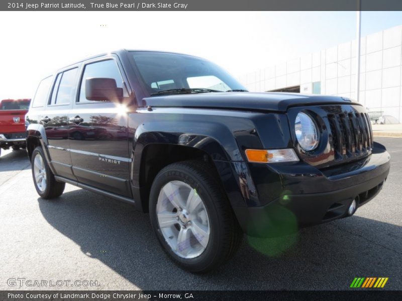 True Blue Pearl / Dark Slate Gray 2014 Jeep Patriot Latitude