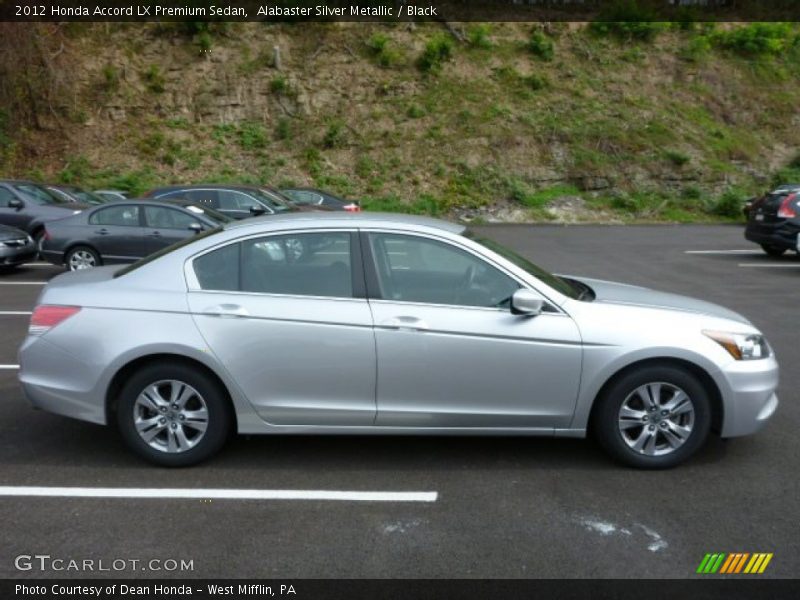 Alabaster Silver Metallic / Black 2012 Honda Accord LX Premium Sedan