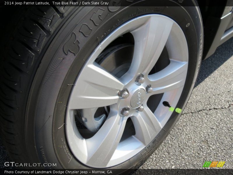 True Blue Pearl / Dark Slate Gray 2014 Jeep Patriot Latitude