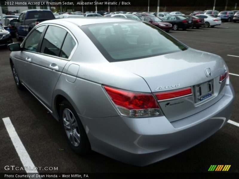 Alabaster Silver Metallic / Black 2012 Honda Accord LX Premium Sedan