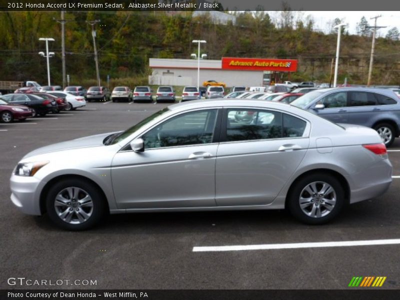 Alabaster Silver Metallic / Black 2012 Honda Accord LX Premium Sedan