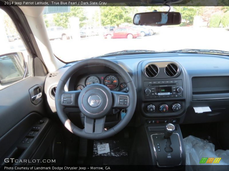 True Blue Pearl / Dark Slate Gray 2014 Jeep Patriot Latitude
