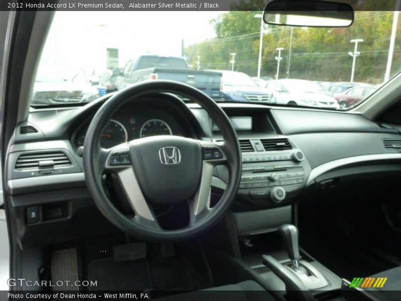 Alabaster Silver Metallic / Black 2012 Honda Accord LX Premium Sedan