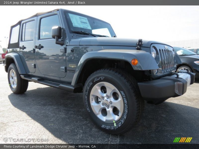 Anvil / Black 2014 Jeep Wrangler Unlimited Sahara 4x4