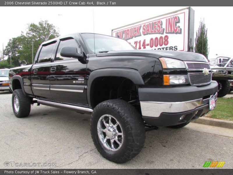Black / Tan 2006 Chevrolet Silverado 2500HD LT Crew Cab 4x4