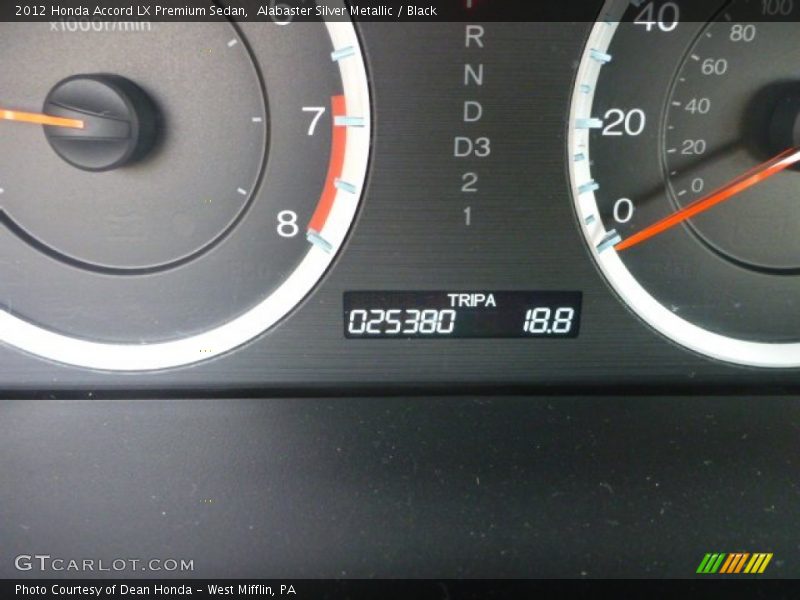 Alabaster Silver Metallic / Black 2012 Honda Accord LX Premium Sedan