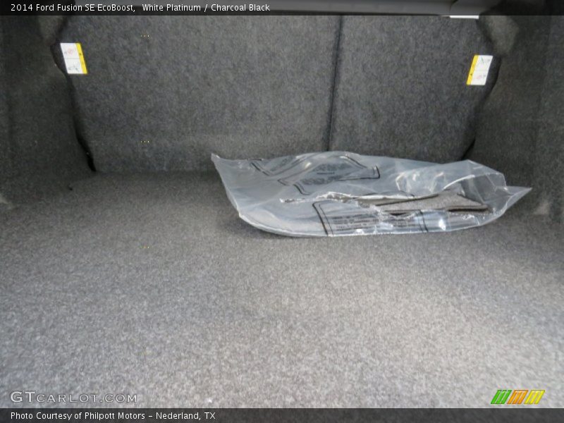 White Platinum / Charcoal Black 2014 Ford Fusion SE EcoBoost