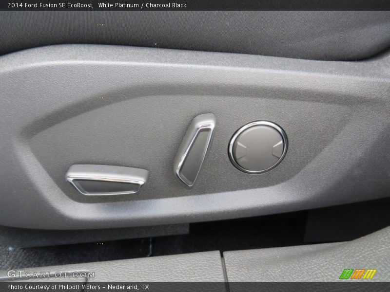 White Platinum / Charcoal Black 2014 Ford Fusion SE EcoBoost