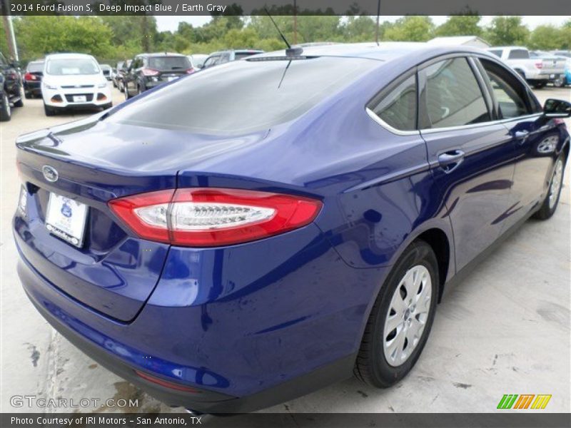 Deep Impact Blue / Earth Gray 2014 Ford Fusion S