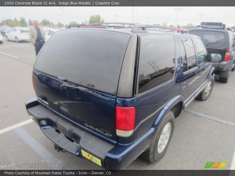 Indigo Blue Metallic / Graphite Gray 2000 Chevrolet Blazer LS 4x4