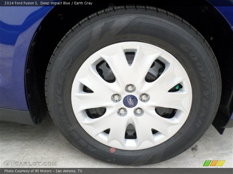 Deep Impact Blue / Earth Gray 2014 Ford Fusion S