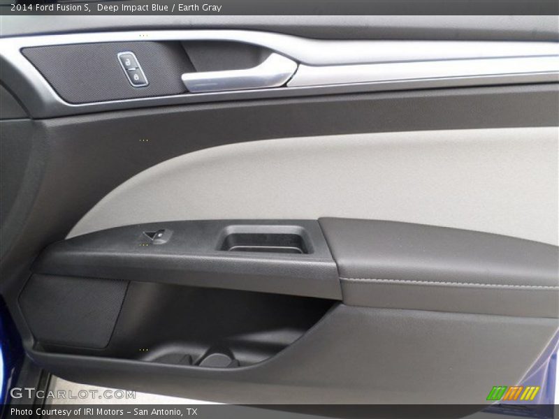 Deep Impact Blue / Earth Gray 2014 Ford Fusion S