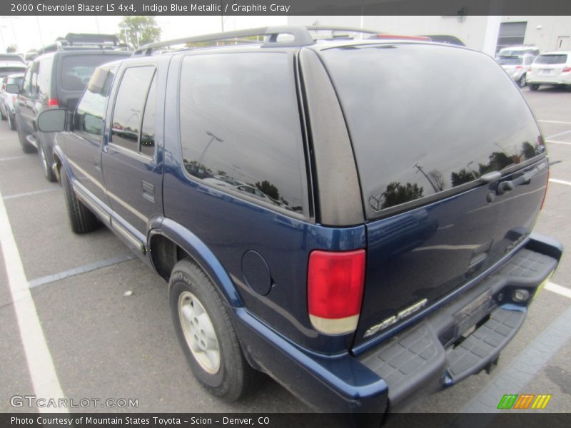 Indigo Blue Metallic / Graphite Gray 2000 Chevrolet Blazer LS 4x4