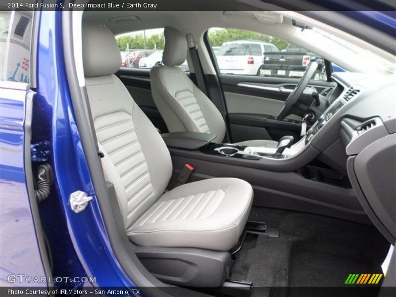 Deep Impact Blue / Earth Gray 2014 Ford Fusion S