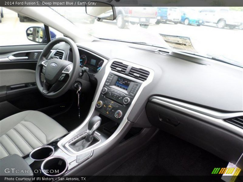 Deep Impact Blue / Earth Gray 2014 Ford Fusion S