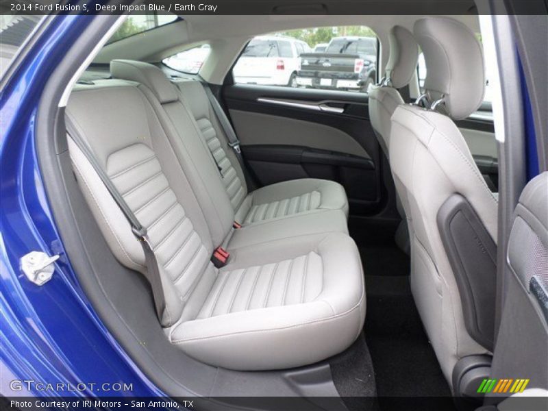 Deep Impact Blue / Earth Gray 2014 Ford Fusion S