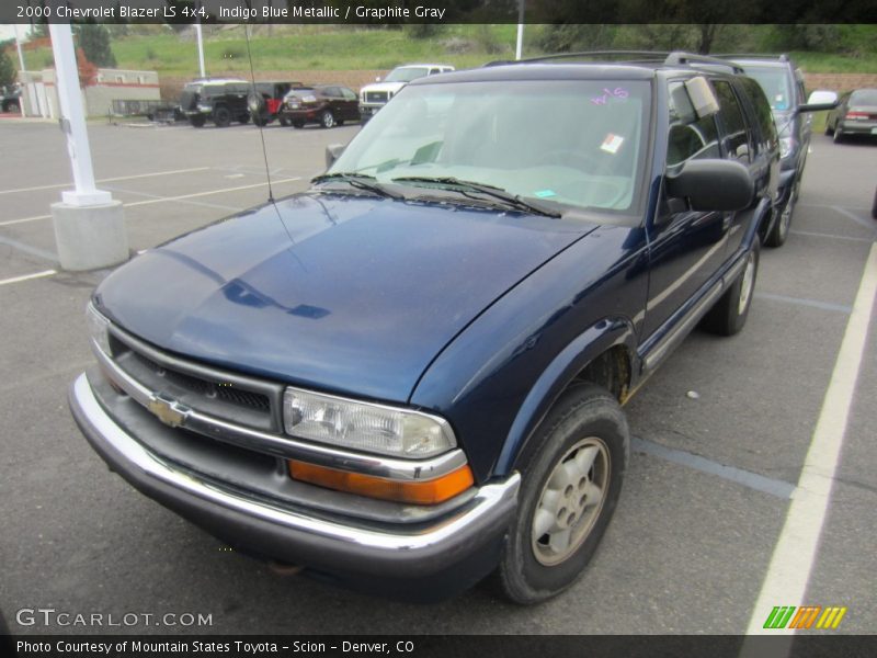 Indigo Blue Metallic / Graphite Gray 2000 Chevrolet Blazer LS 4x4
