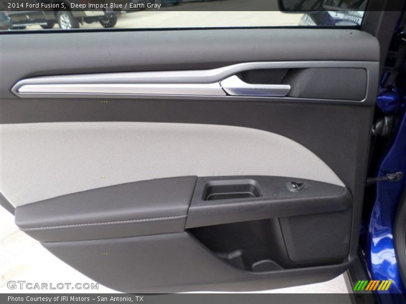 Deep Impact Blue / Earth Gray 2014 Ford Fusion S
