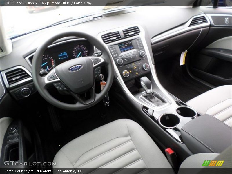 Deep Impact Blue / Earth Gray 2014 Ford Fusion S