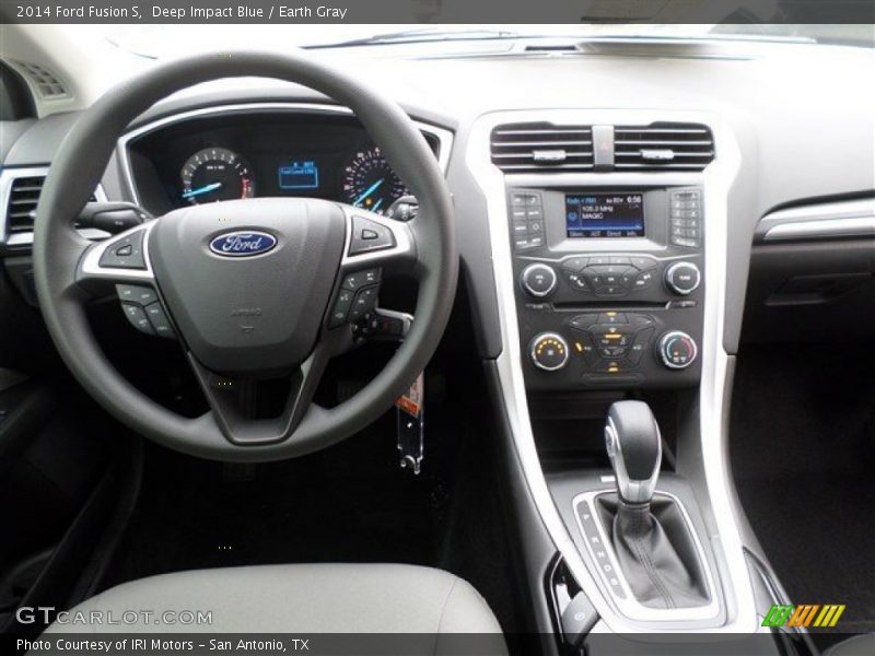 Deep Impact Blue / Earth Gray 2014 Ford Fusion S