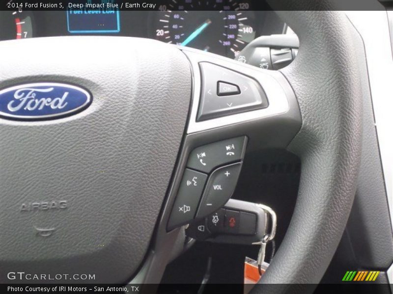 Deep Impact Blue / Earth Gray 2014 Ford Fusion S