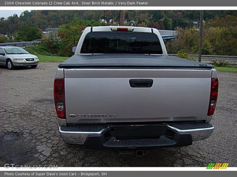 Silver Birch Metallic / Very Dark Pewter 2004 Chevrolet Colorado LS Crew Cab 4x4