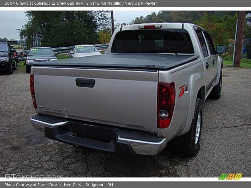 Silver Birch Metallic / Very Dark Pewter 2004 Chevrolet Colorado LS Crew Cab 4x4