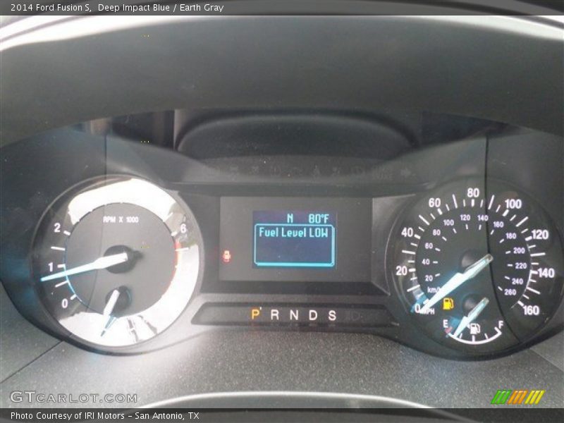 Deep Impact Blue / Earth Gray 2014 Ford Fusion S