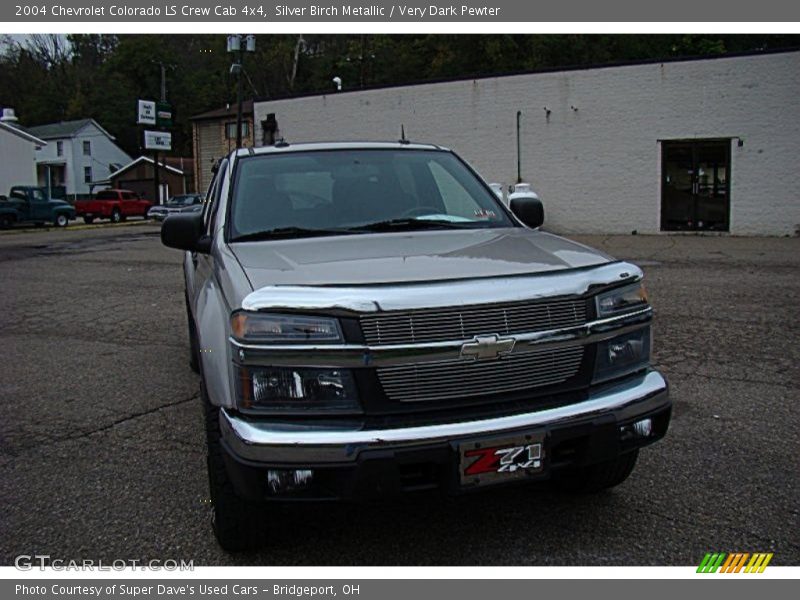Silver Birch Metallic / Very Dark Pewter 2004 Chevrolet Colorado LS Crew Cab 4x4