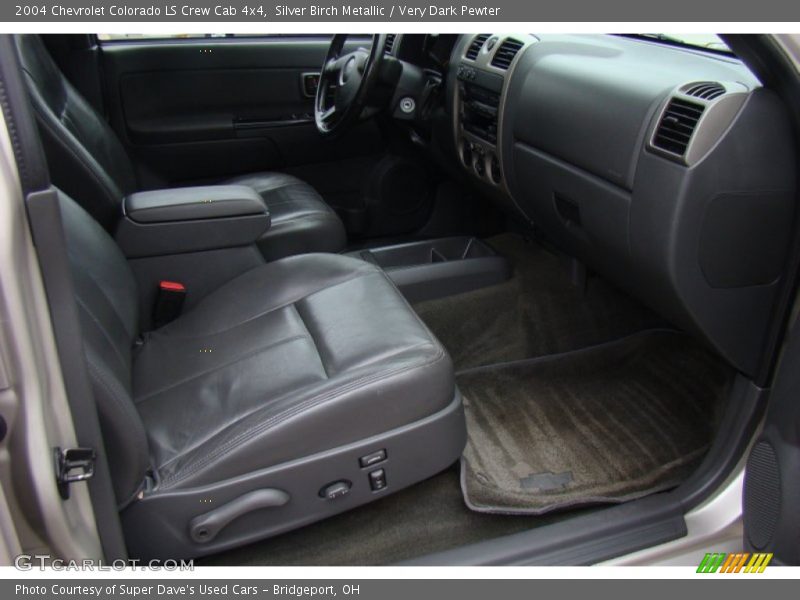 Silver Birch Metallic / Very Dark Pewter 2004 Chevrolet Colorado LS Crew Cab 4x4
