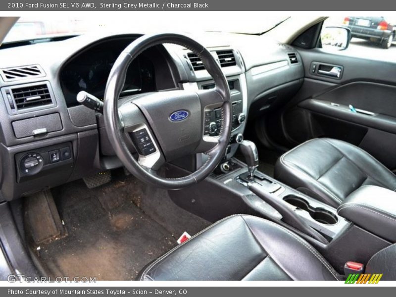 Sterling Grey Metallic / Charcoal Black 2010 Ford Fusion SEL V6 AWD