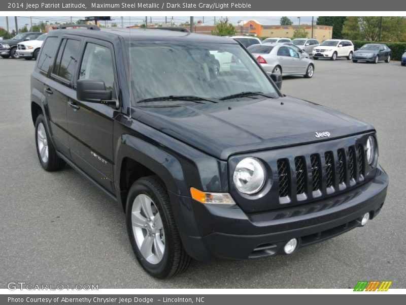Maximum Steel Metallic / Dark Slate Gray/Light Pebble 2014 Jeep Patriot Latitude