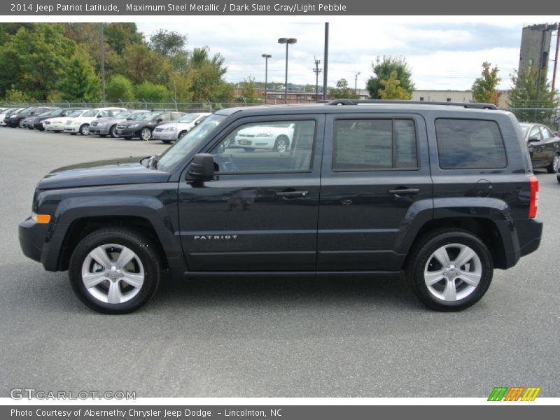 Maximum Steel Metallic / Dark Slate Gray/Light Pebble 2014 Jeep Patriot Latitude