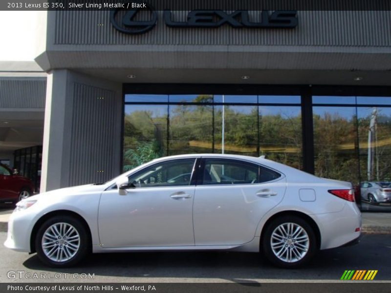 Silver Lining Metallic / Black 2013 Lexus ES 350