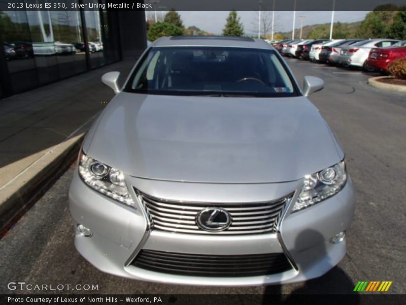 Silver Lining Metallic / Black 2013 Lexus ES 350